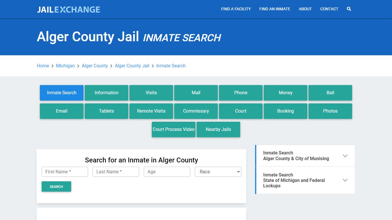 Alger County Jail, MI Inmate Search: Roster & Mugshots - Jail Exchange