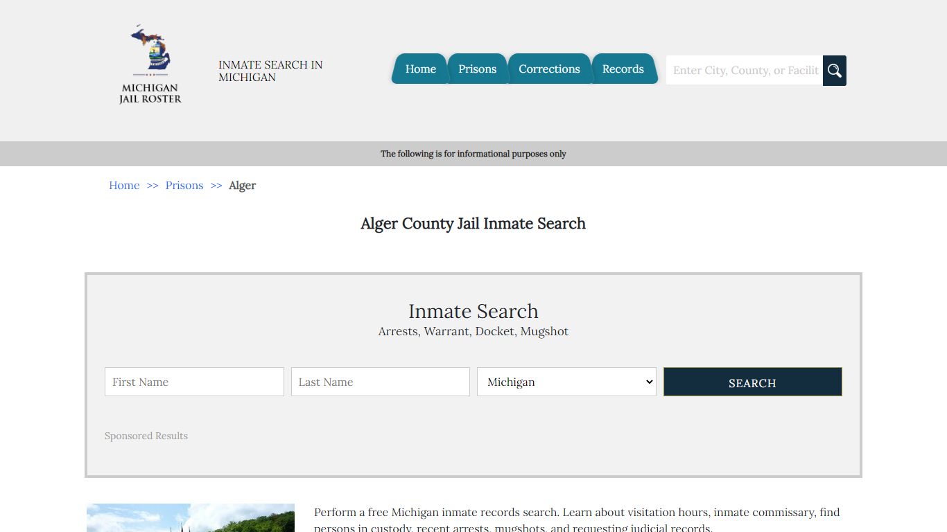 Alger County Jail Inmate Search | Michigan Jail Roster