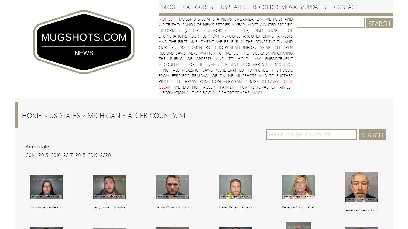 Best search engine for True crime stories | Mugshots.com